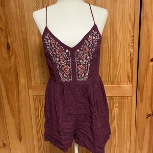 Purple Womens Romper